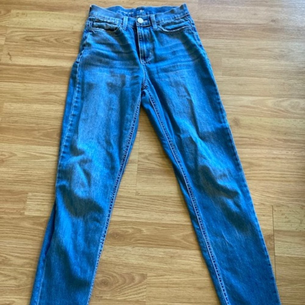 Frayed Hem Blue Jeans (3 for 12)